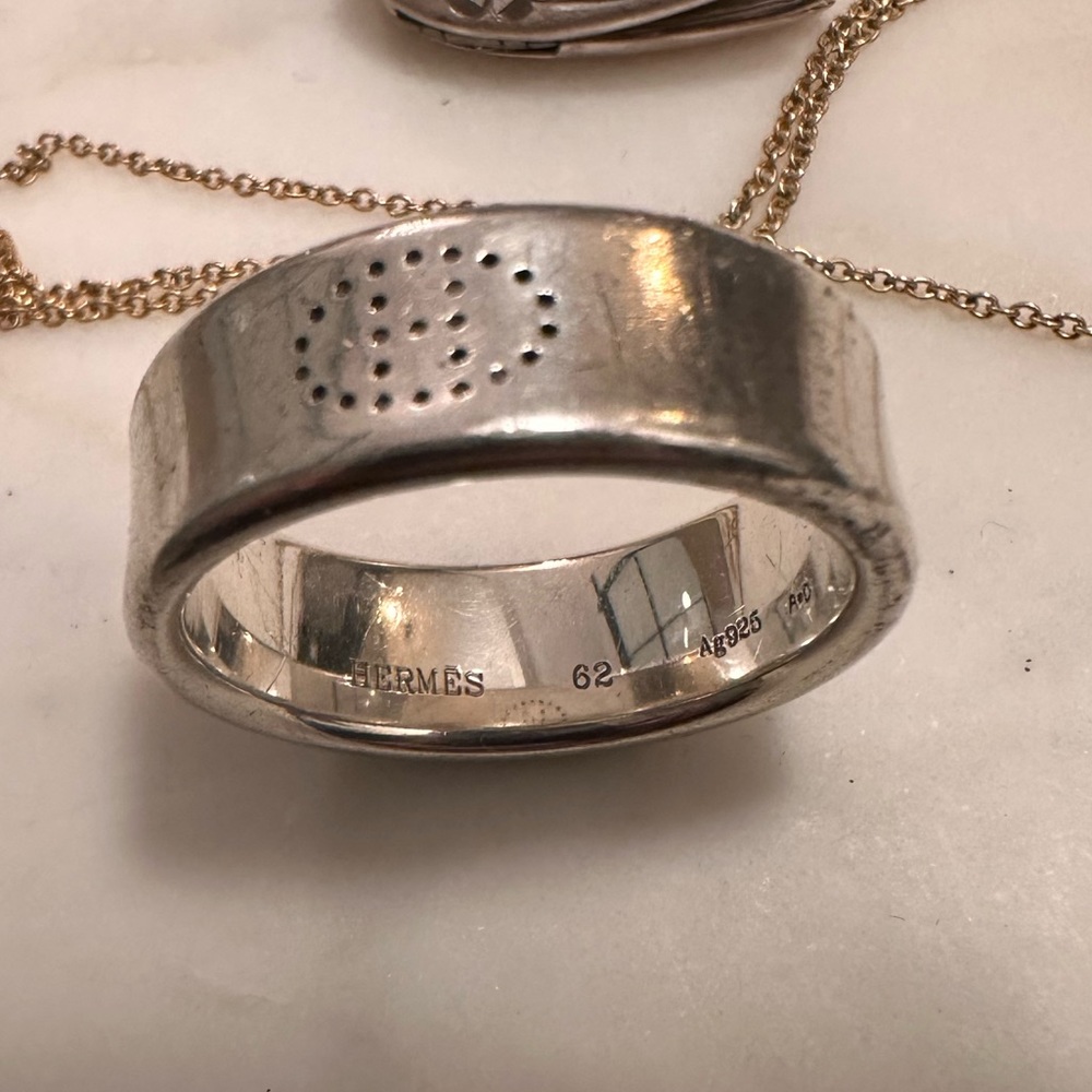 Authentic Hermes Eclipse Ruinan Silver Ring. - image 2